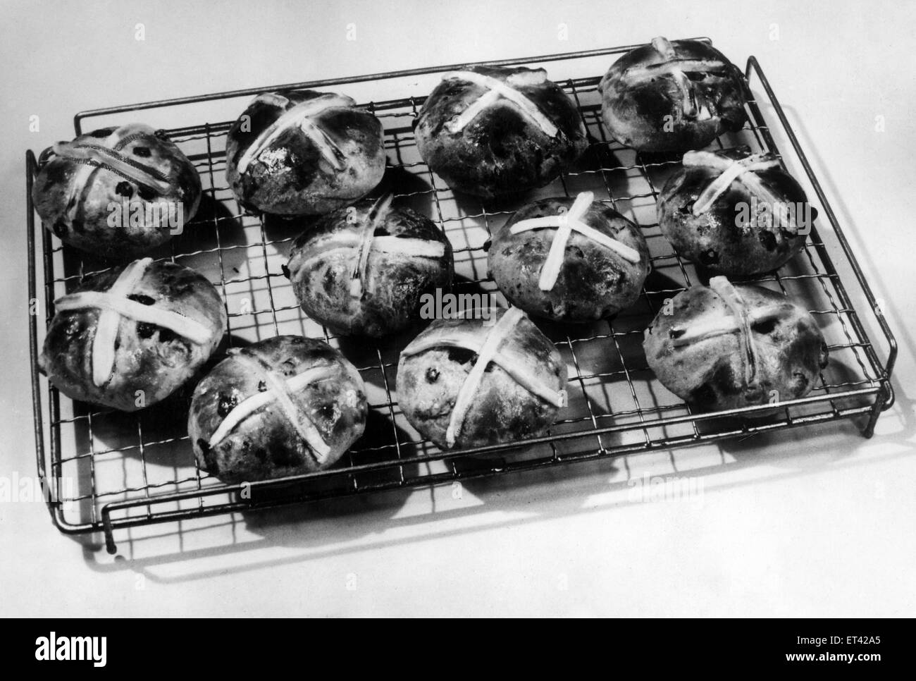 Hot Cross Buns, 6. April 1939. Stockfoto