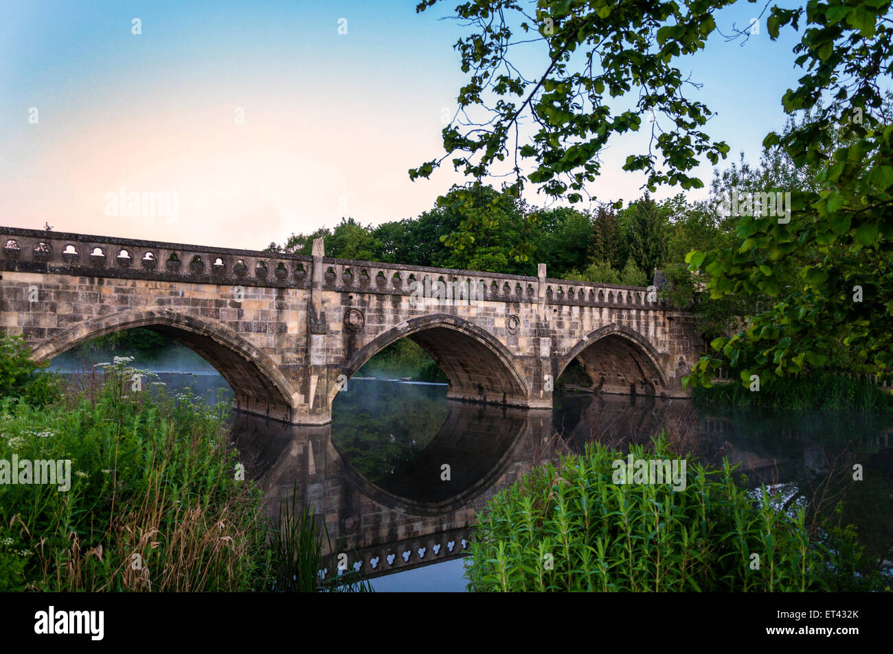 Maut Brücke über den Fluss Avon bei Bathampton Somerset England UK Stockfoto