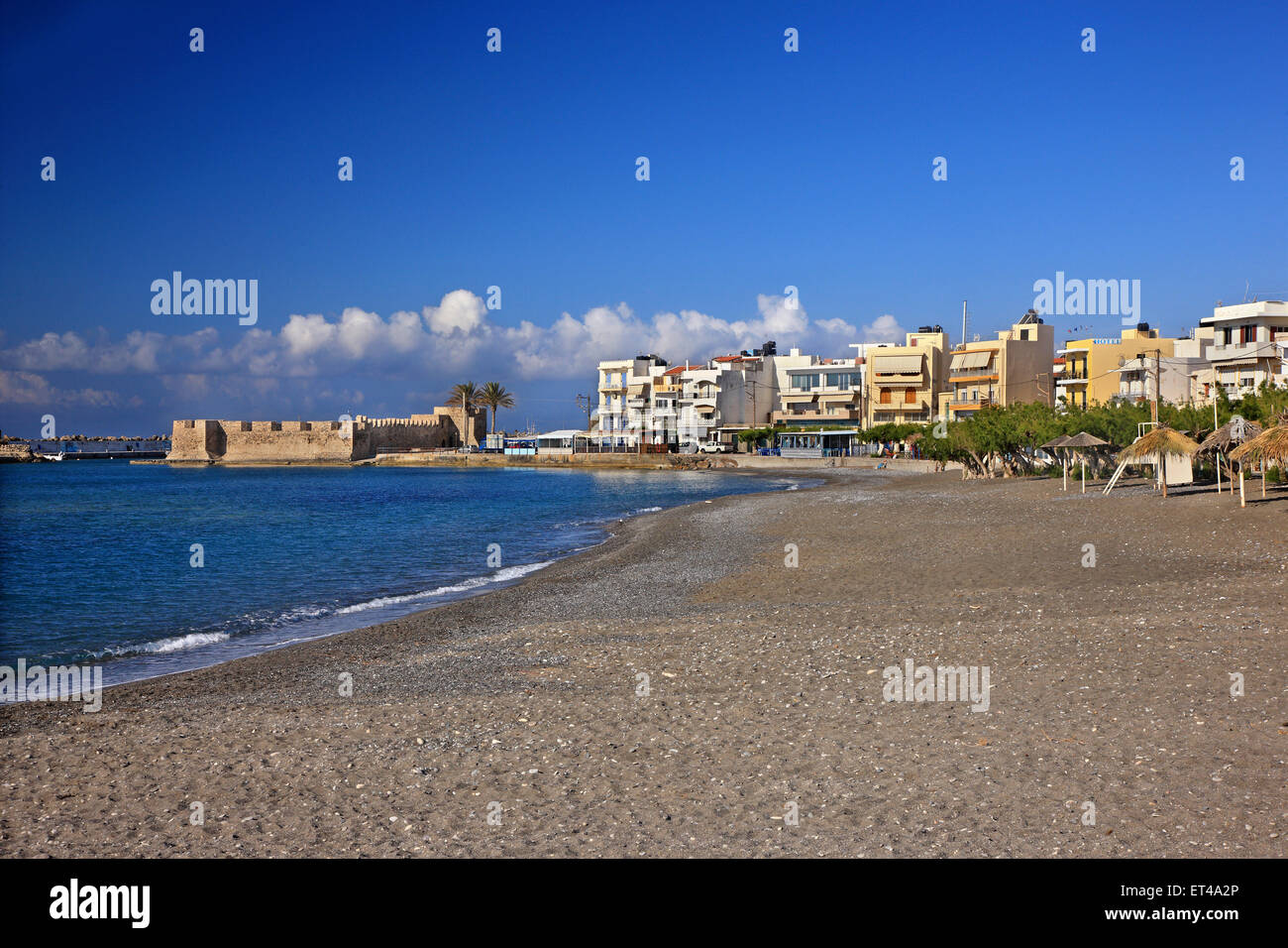 Kales, der venezianischen Burg von Ierapetra Stadt, Lasithi, Kreta, Griechenland Stockfoto