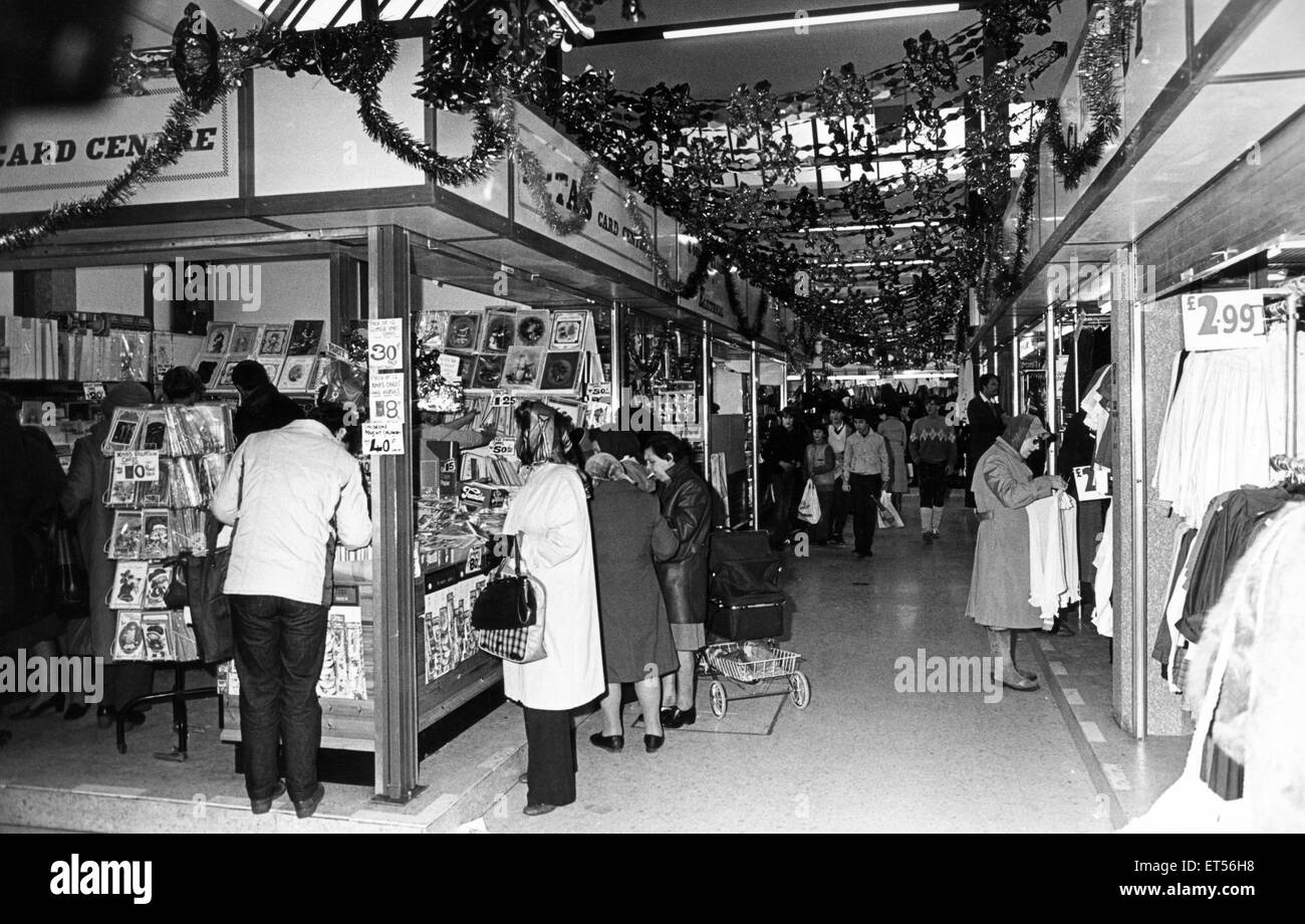 Hill Street Shopping Centre, Middlesbrough, 19. November 1982. Stockfoto