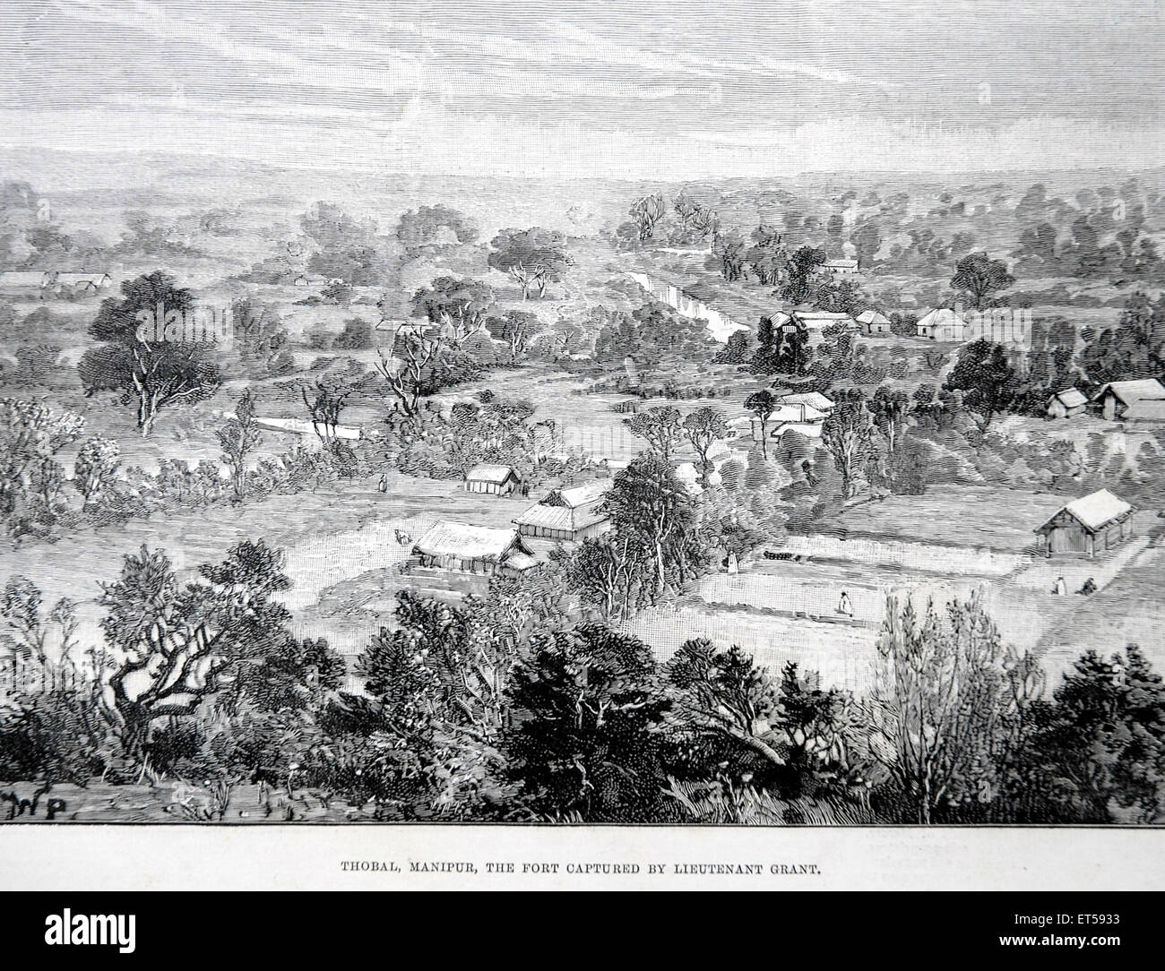 Die Festung von Leutnant Grant erfasst; Thobal; Manipur; Indien Stockfoto