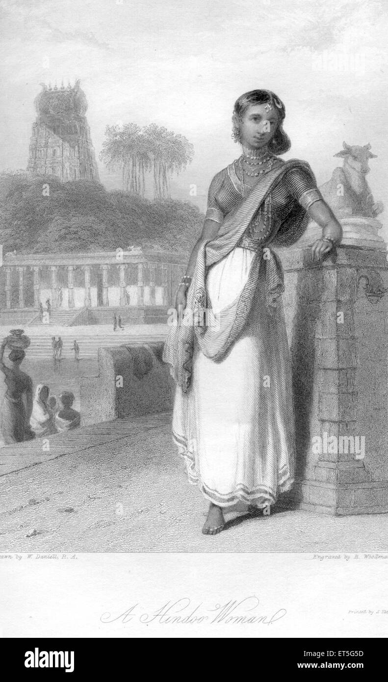 Hindu oder Hindu-Frau; Indien Stockfoto
