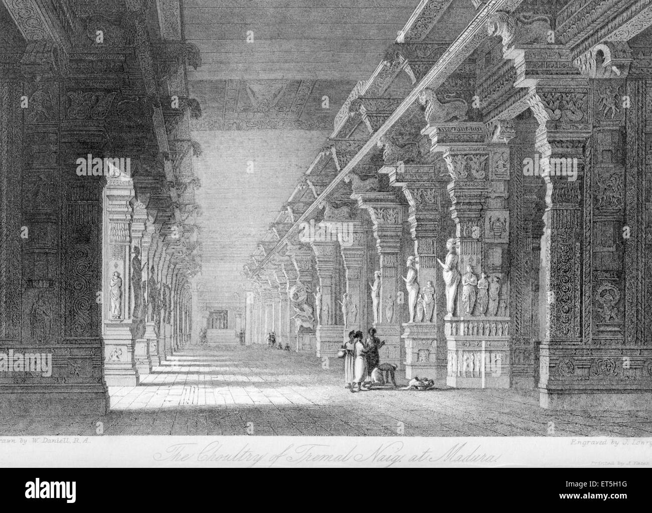 Choultry von Tremal Naig bei Madura; Madurai; Tamil Nadu; Indien Stockfoto