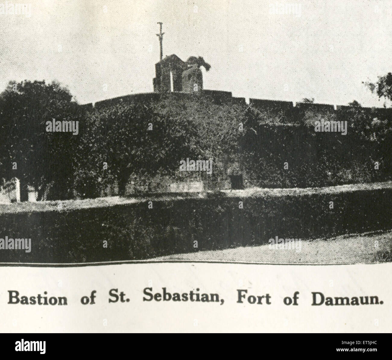 Katholische Gemeinde Bastion St. Sebastian Festung von Damaun; Daman; Indien-UT Stockfoto