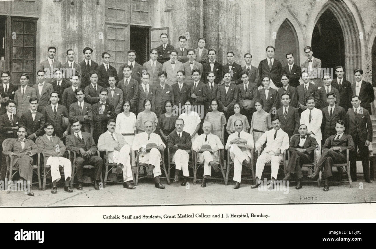 Catholic Community Catholic Staff and Students Grant Medical Collage and J.J. Hospital ; Bombay Mumbai ; Maharashtra Stockfoto