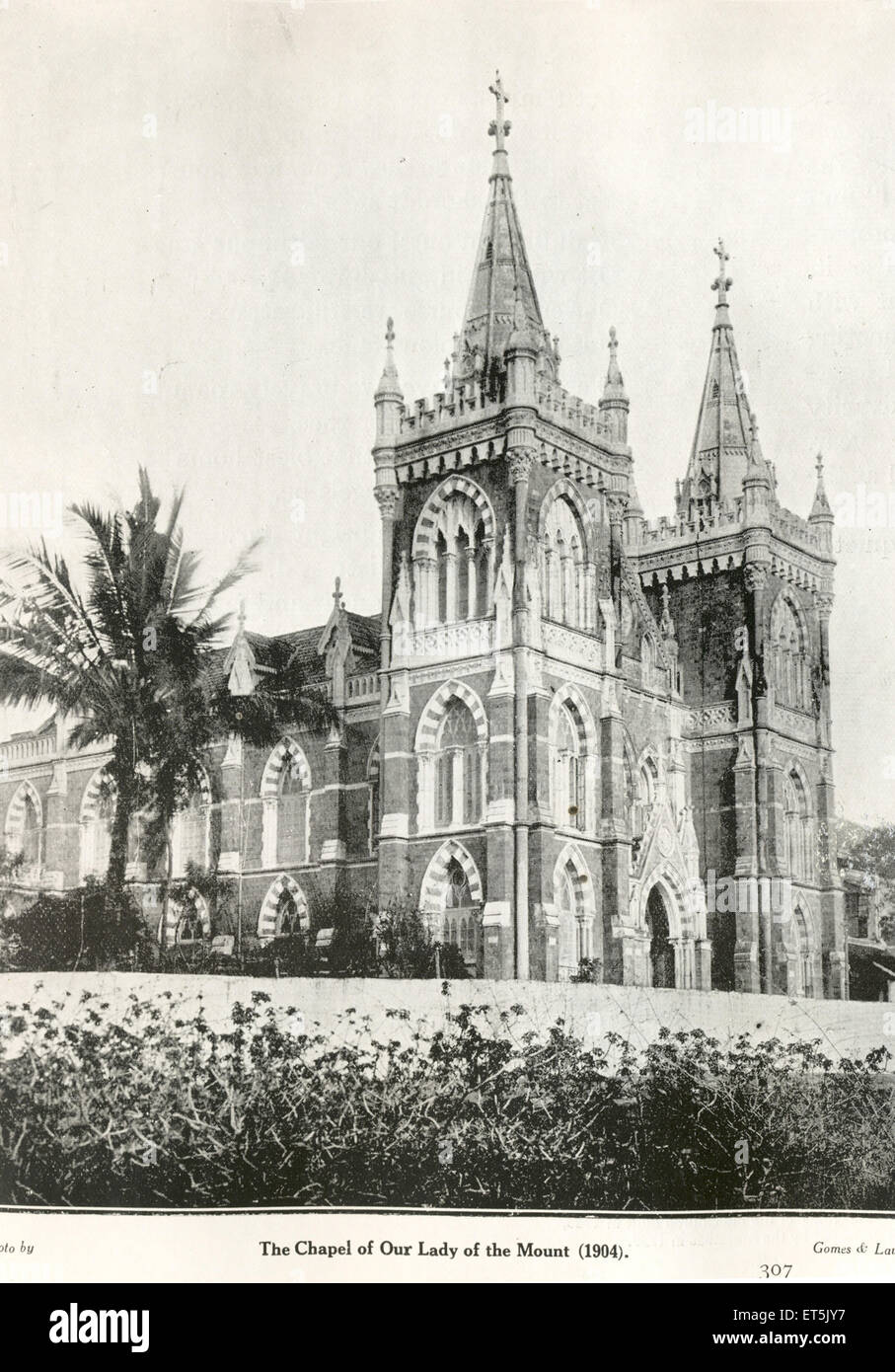 Katholische Gemeinschaft Kapelle unserer lieben Frau von der Mount 1904; Indien Stockfoto