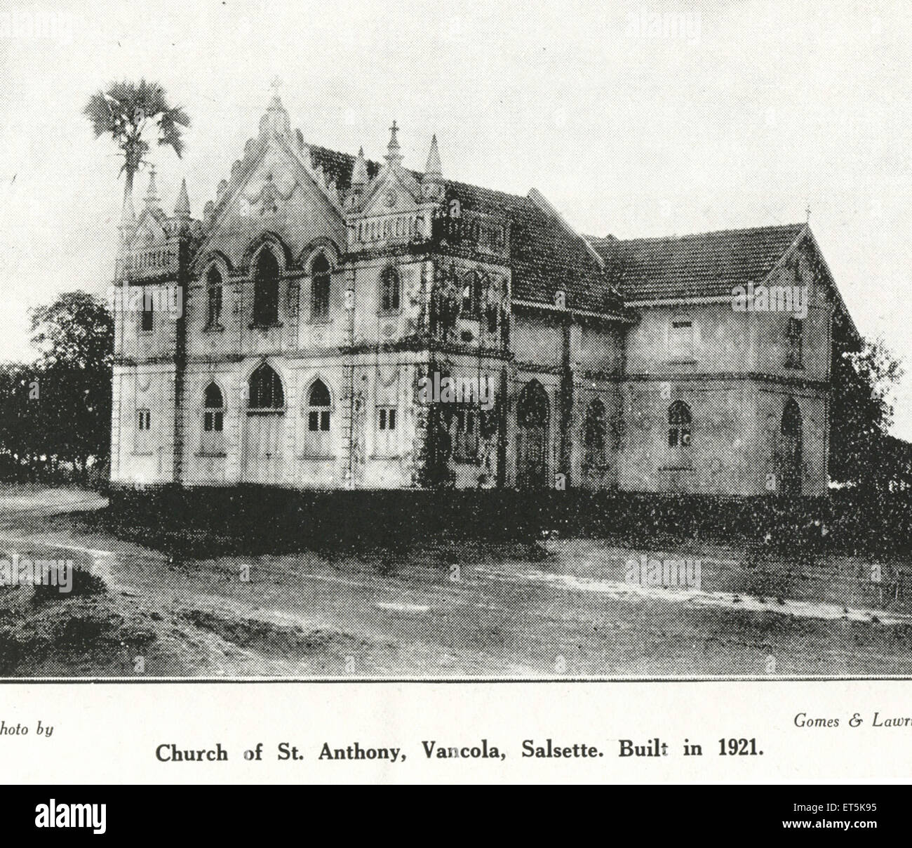Katholische Gemeinde Kirche des Hl. Antonius; Vancola; Im Jahre 1921 errichtet Salsette; Indien Stockfoto