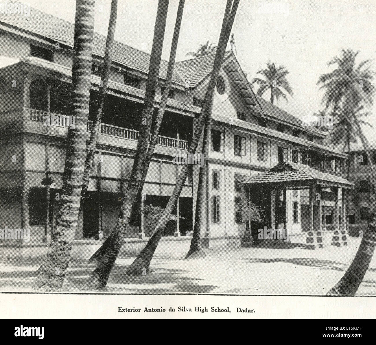 Katholische Gemeinschaft; Antonio Da Silva High School; Dadar; Bombay; Mumbai; Maharashtra; Indien; Asien; asiatisch; indisch; alter Jahrgang 1900s Bild Stockfoto