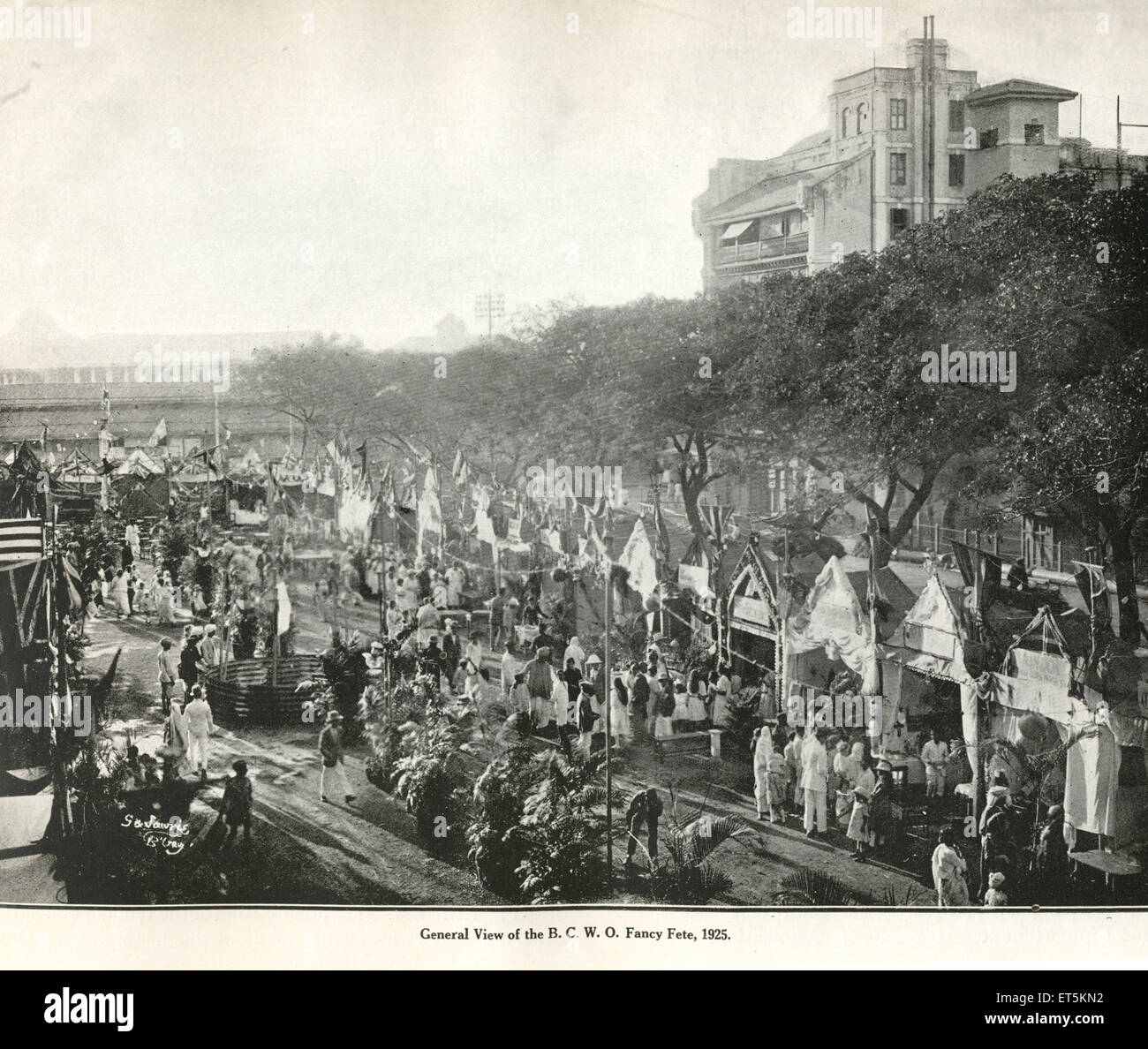 Katholische Gemeinschaft; BCWO Fancy Fete; Bombay; Mumbai; Maharashtra; Indien; Asien ; Asiatisch ; Indisch ; alter Jahrgang 1925 Bild Stockfoto