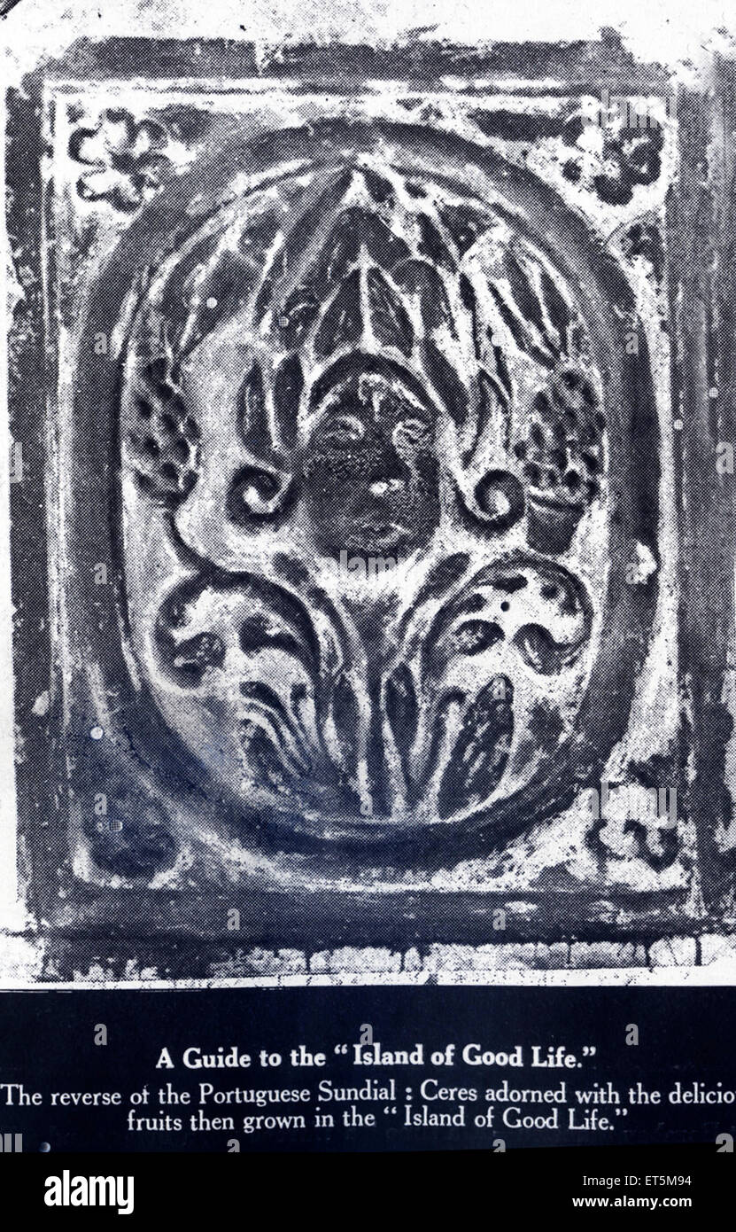 Katholische Gemeinschaft; Führer zur Insel des guten Lebens; Bombay; Mumbai; Maharashtra; Indien; Asien; asiatisch; indisch; alter Jahrgang 1900s Bild Stockfoto