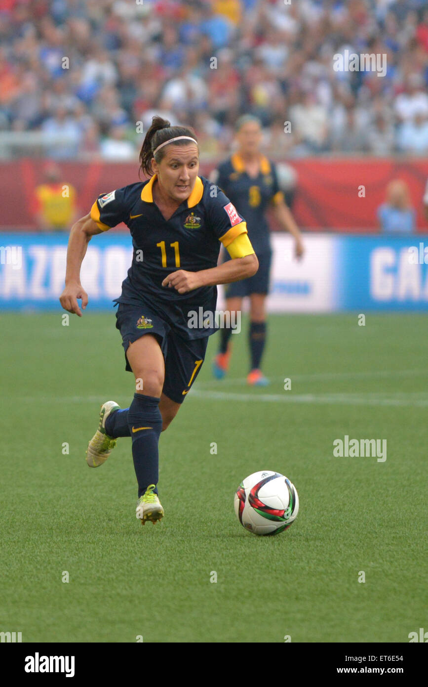 Lisa DE VANNA während der FIFA Frauen WM Kanada 2015 Spiel zwischen den USA und Australien. Stockfoto