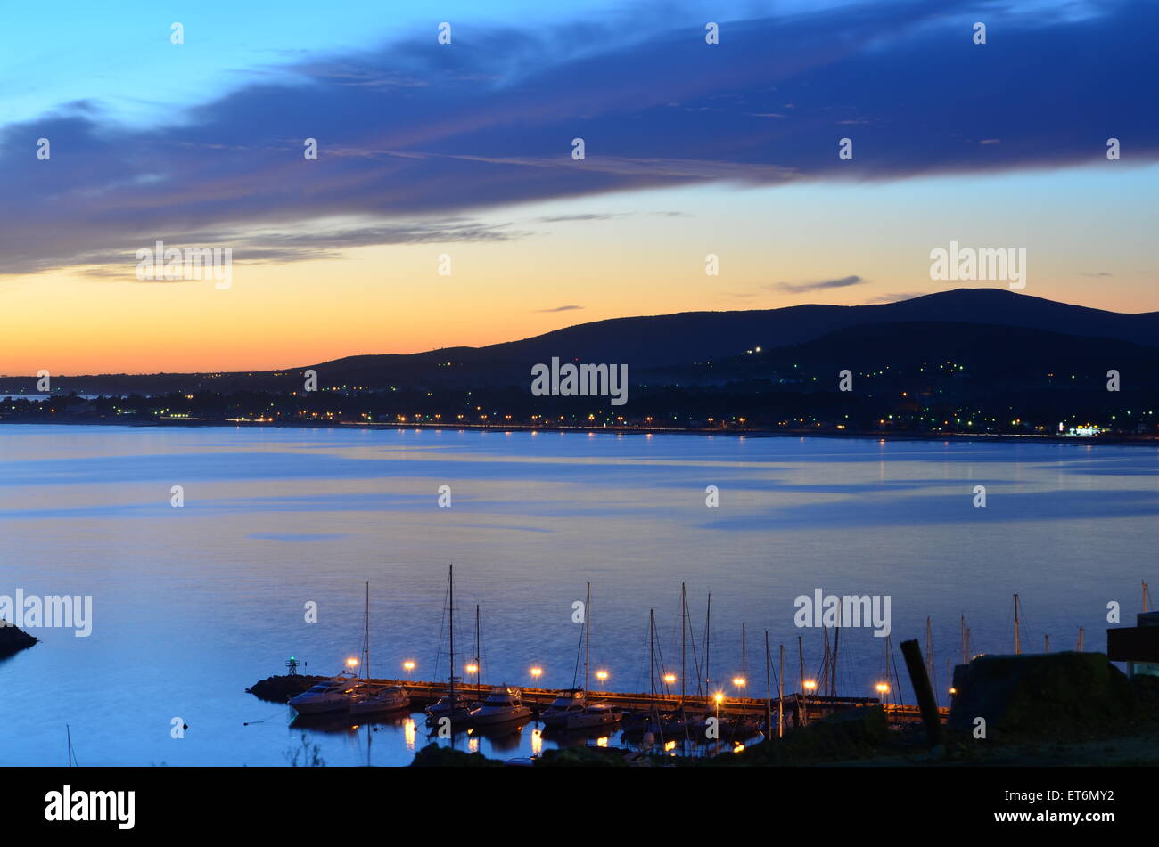 Diese Fotografie fängt die einzigartige Palette von blau bei den Horbor von Piriapolis (Uruguay) Stockfoto