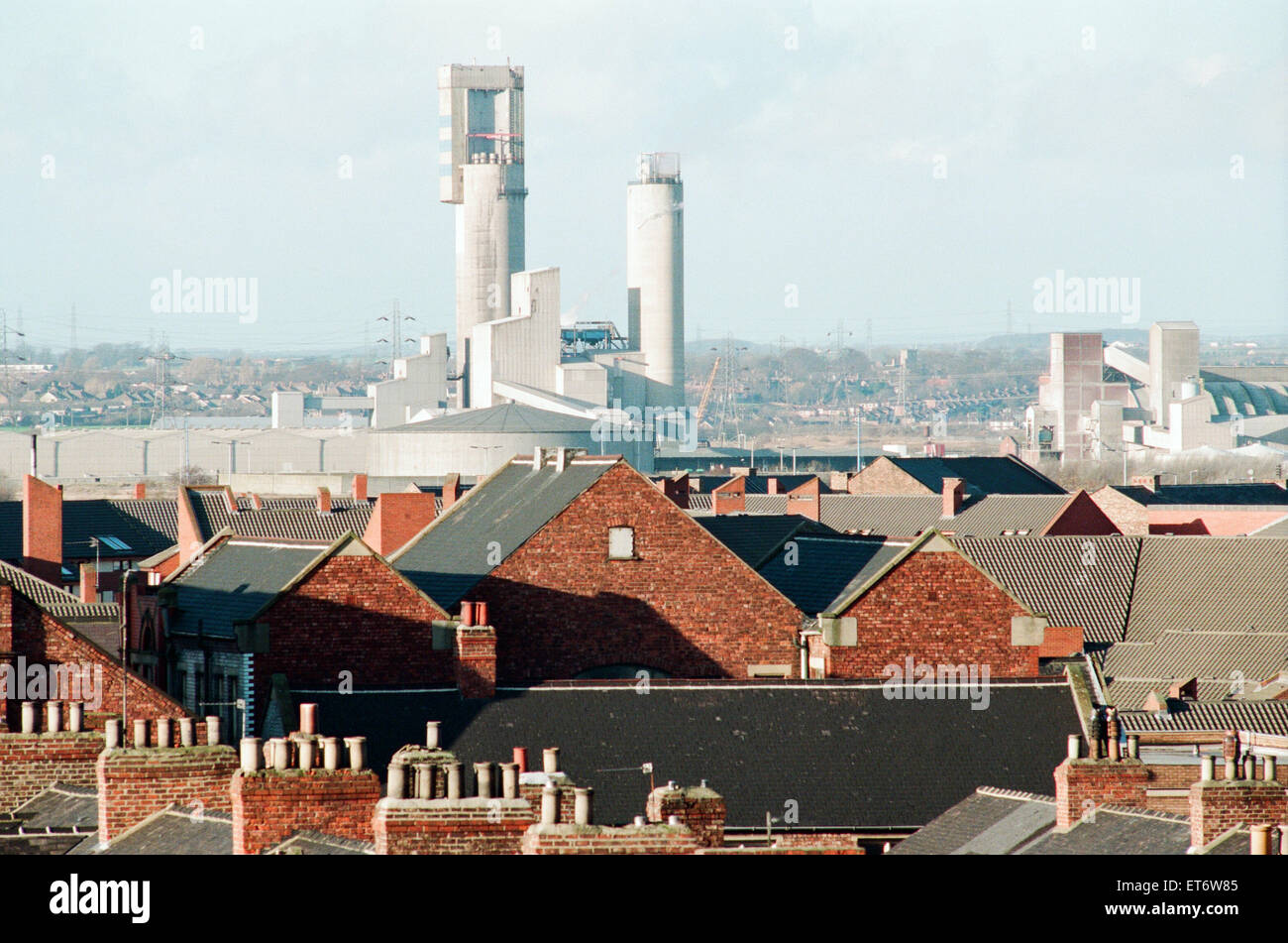 Ansichten von Middlesbrough, 8. Dezember 1994. Stockfoto