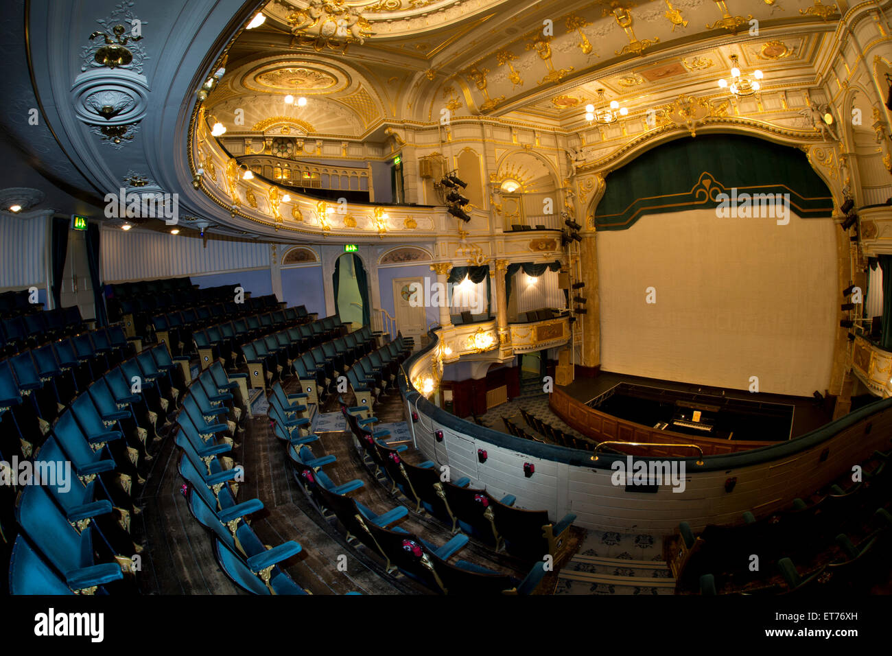 Großbritannien, England, Derbyshire, Buxton, Opernhaus, Edwardian Interieur, entworfen von Frank Thatcham Stockfoto