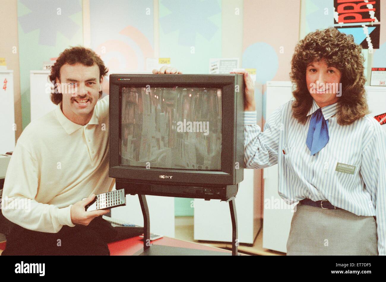 John Wark, Middlesbrough FC Spieler Rumbelows Liga Pokal, Man of the Match, September 1990. (Match V Tranmere gespielt 3. September 1990). Stockfoto