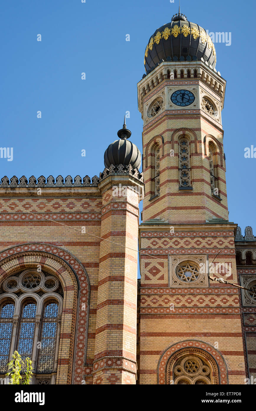 Große Synagoge, Dohány Straße Synagoge, Budapest, Ungarn Stockfoto