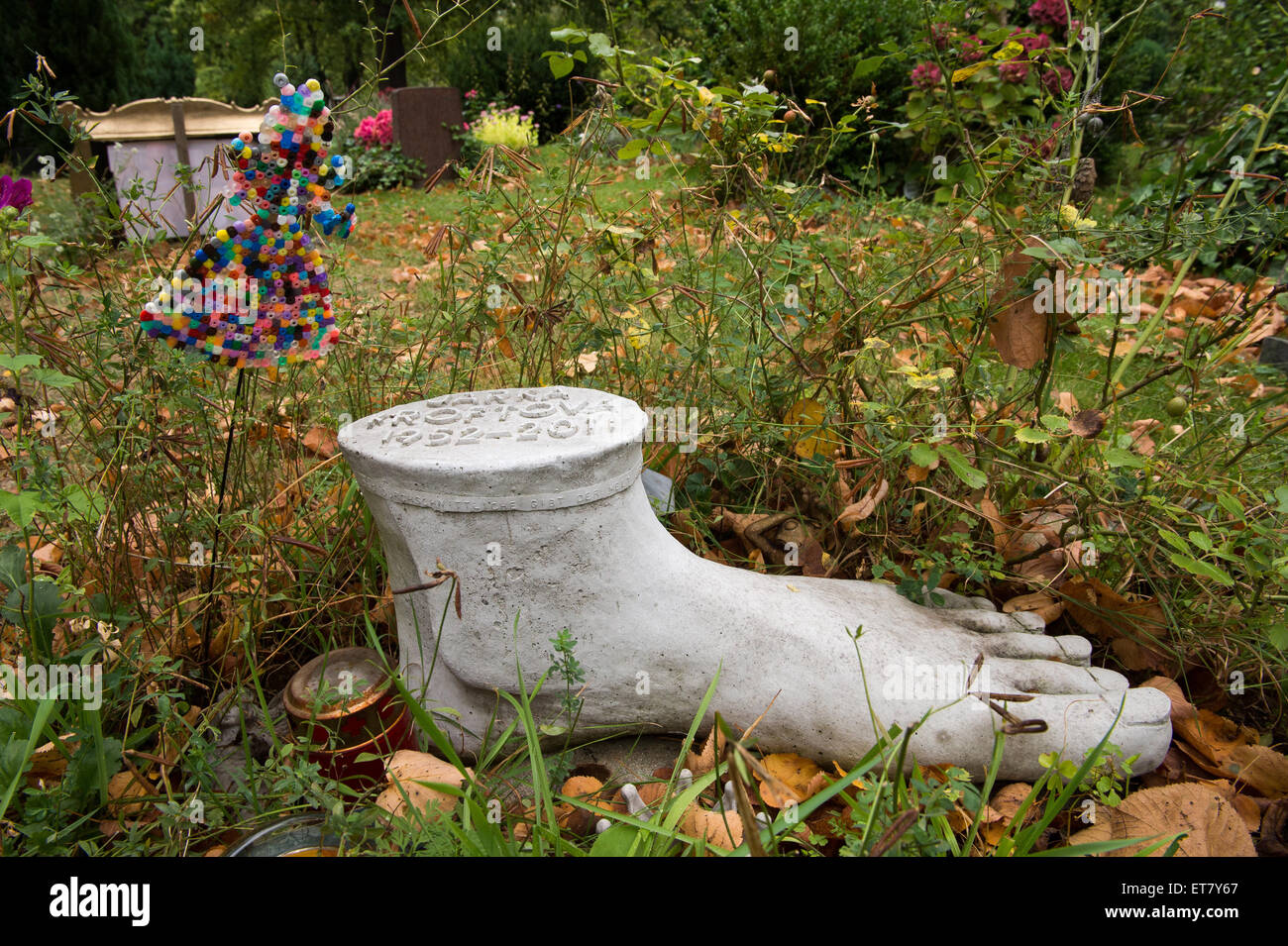 Berlin, Deutschland, ein Grabstein in der alten St. Matthäus Kirchhof Berlin Stockfoto