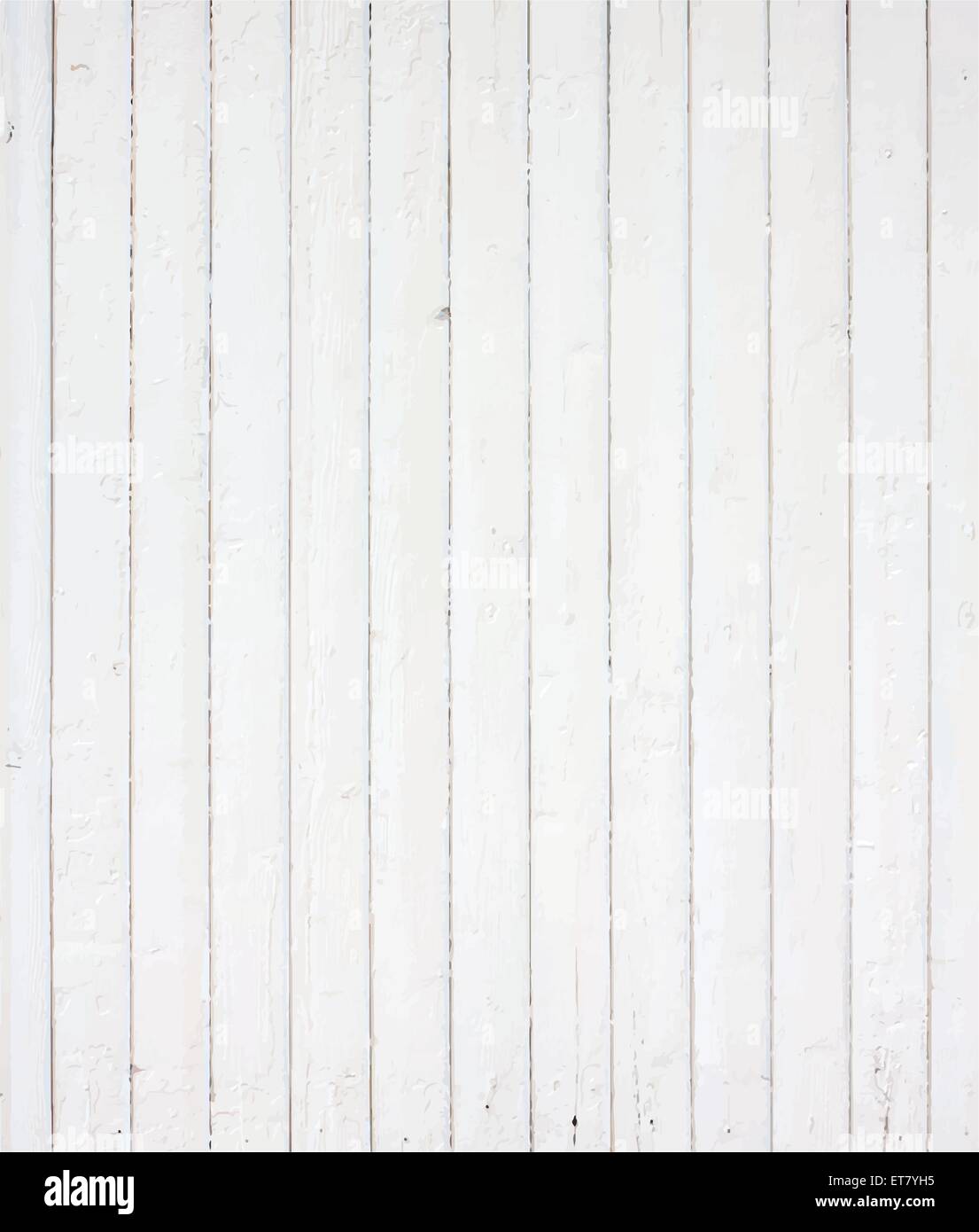 Weiß lackierter Tischfläche, Boden, Wand, Zaun. Hölzerne Struktur. Vektor-illustration Stock Vektor