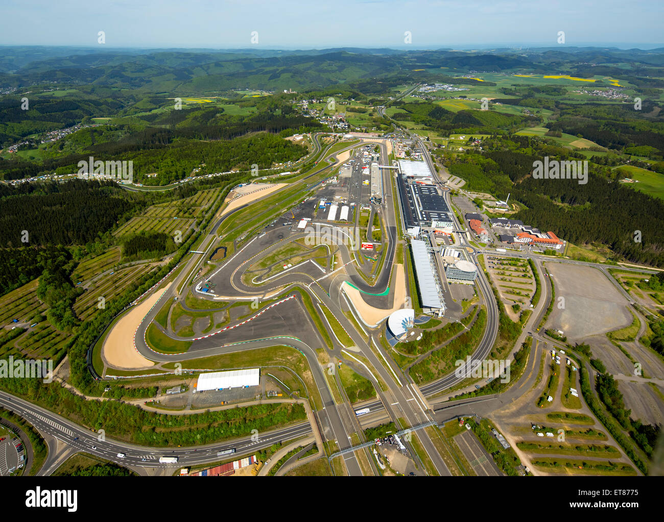 Nürburgring, Nürburg, Eifel, Rheinland-Pfalz, Deutschland Stockfoto