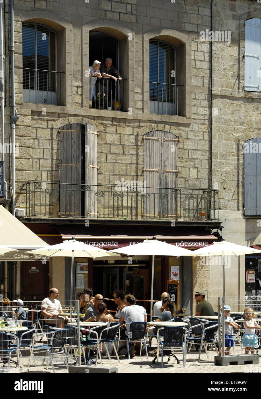 Pavement Cafe, Frankreich. Stockfoto