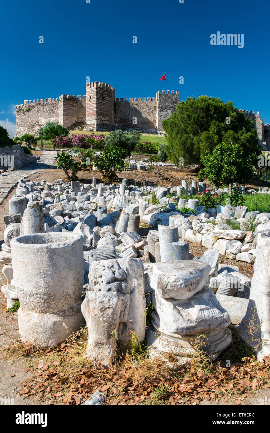 Ayasuluk Festung, Selcuk, Izmir, Türkei Stockfoto