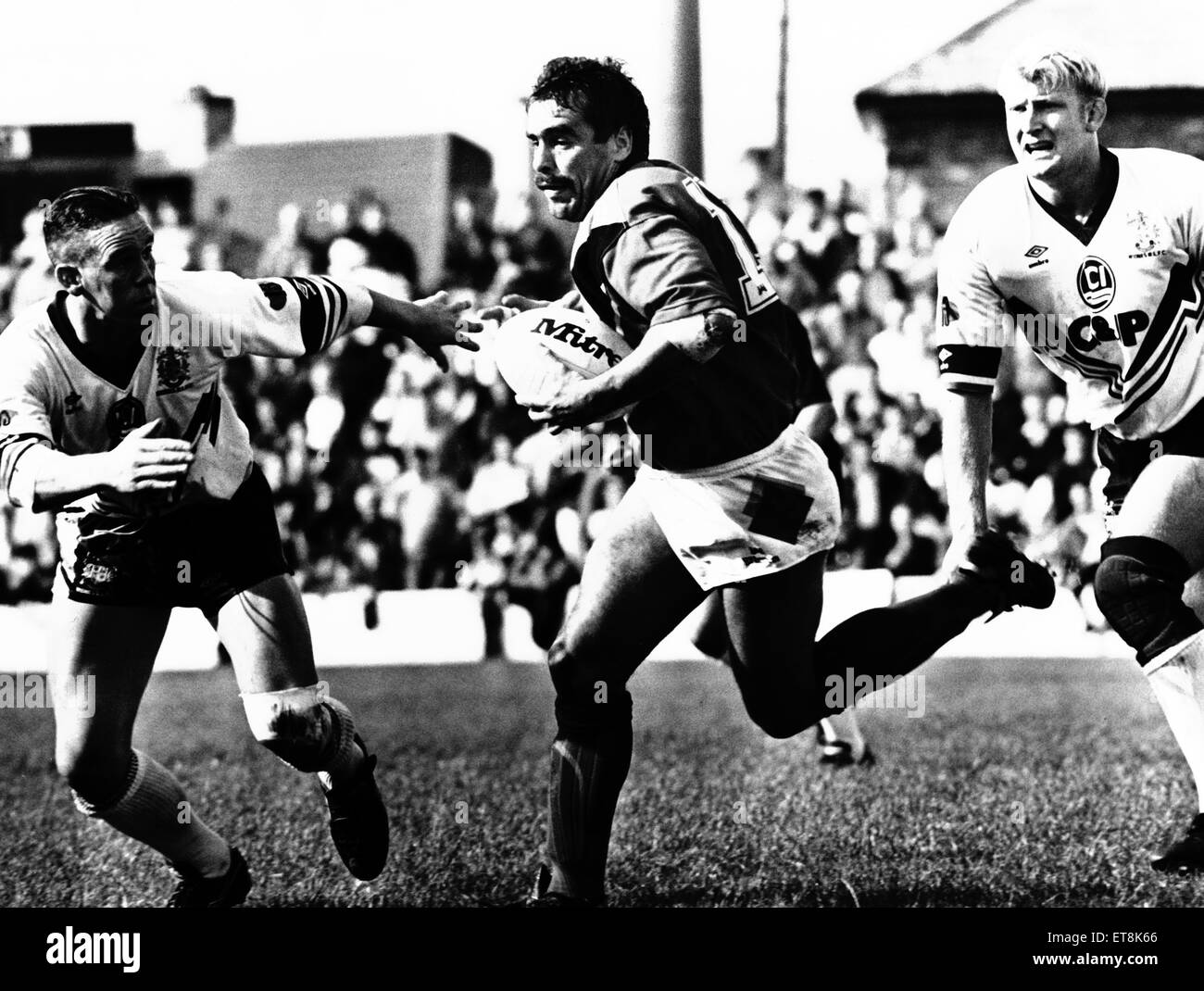 Wides 12-24 Bradford Northern Rugby Spiel. 21. September 1992. Stockfoto
