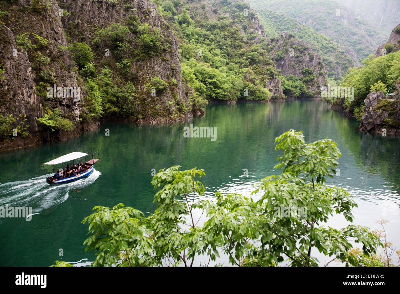Malerische Aussicht von Matka Canyon Skopje Mazedonien Stockfoto
