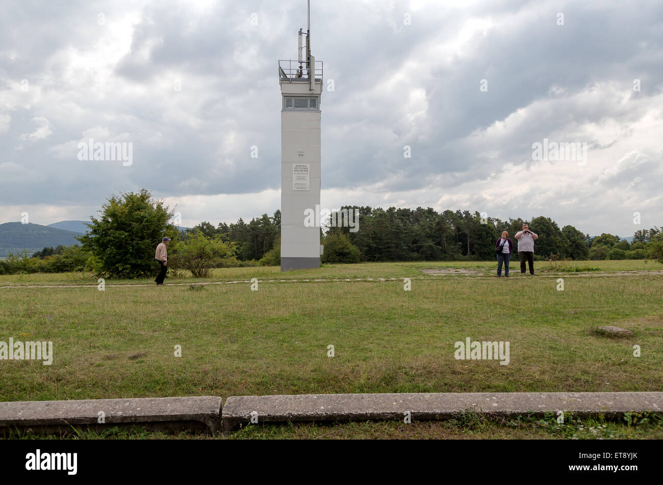 Geisa, Deutschland, DDR-Wachturm auf der Grenze-System der Gedenkstätte Point Alpha Stockfoto