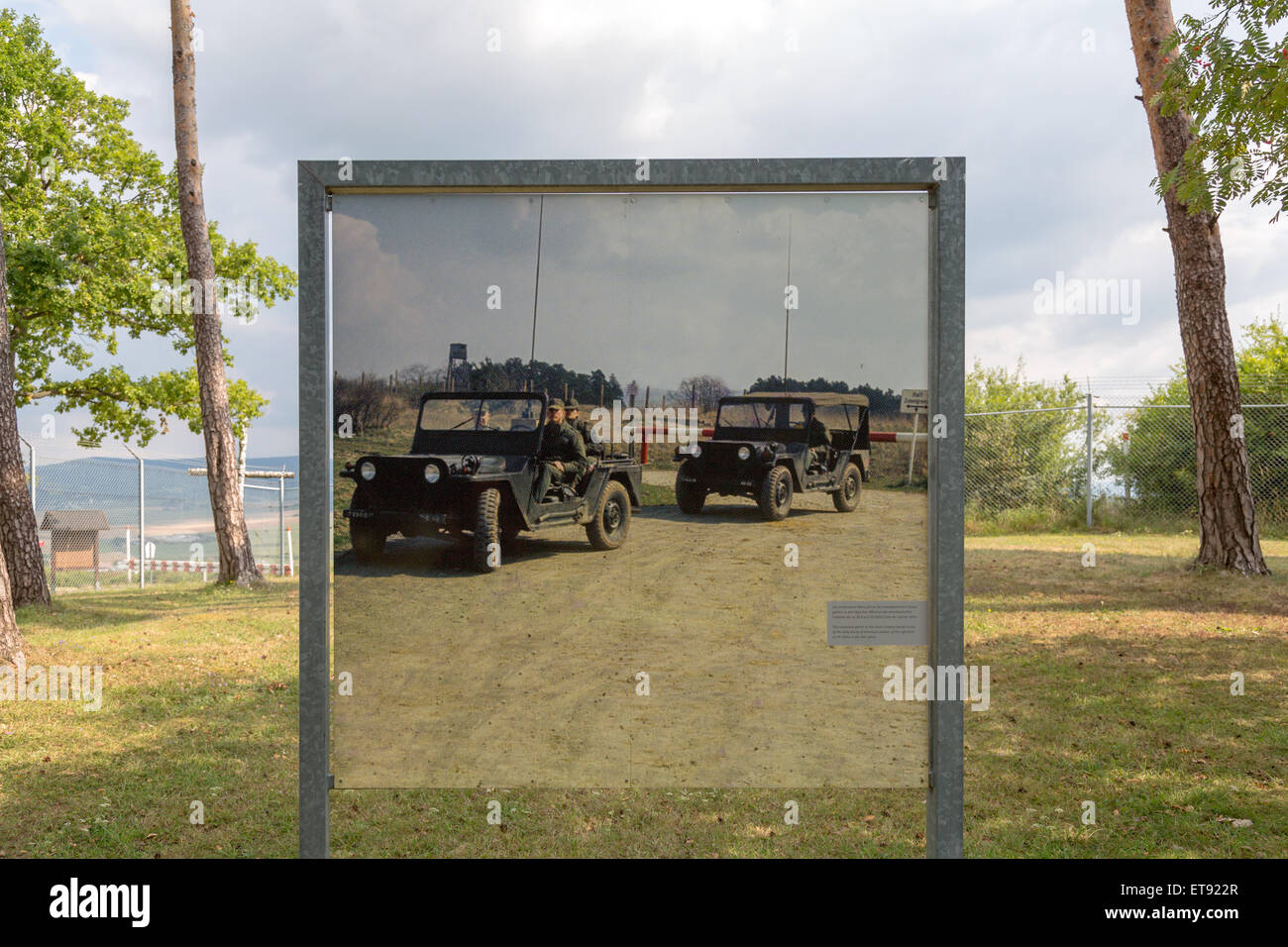 Rasdorf, Deutschland, Soldaten Foto einer Patrouille von uns auf dem Gelände der Gedenkstätte Point Alpha Stockfoto