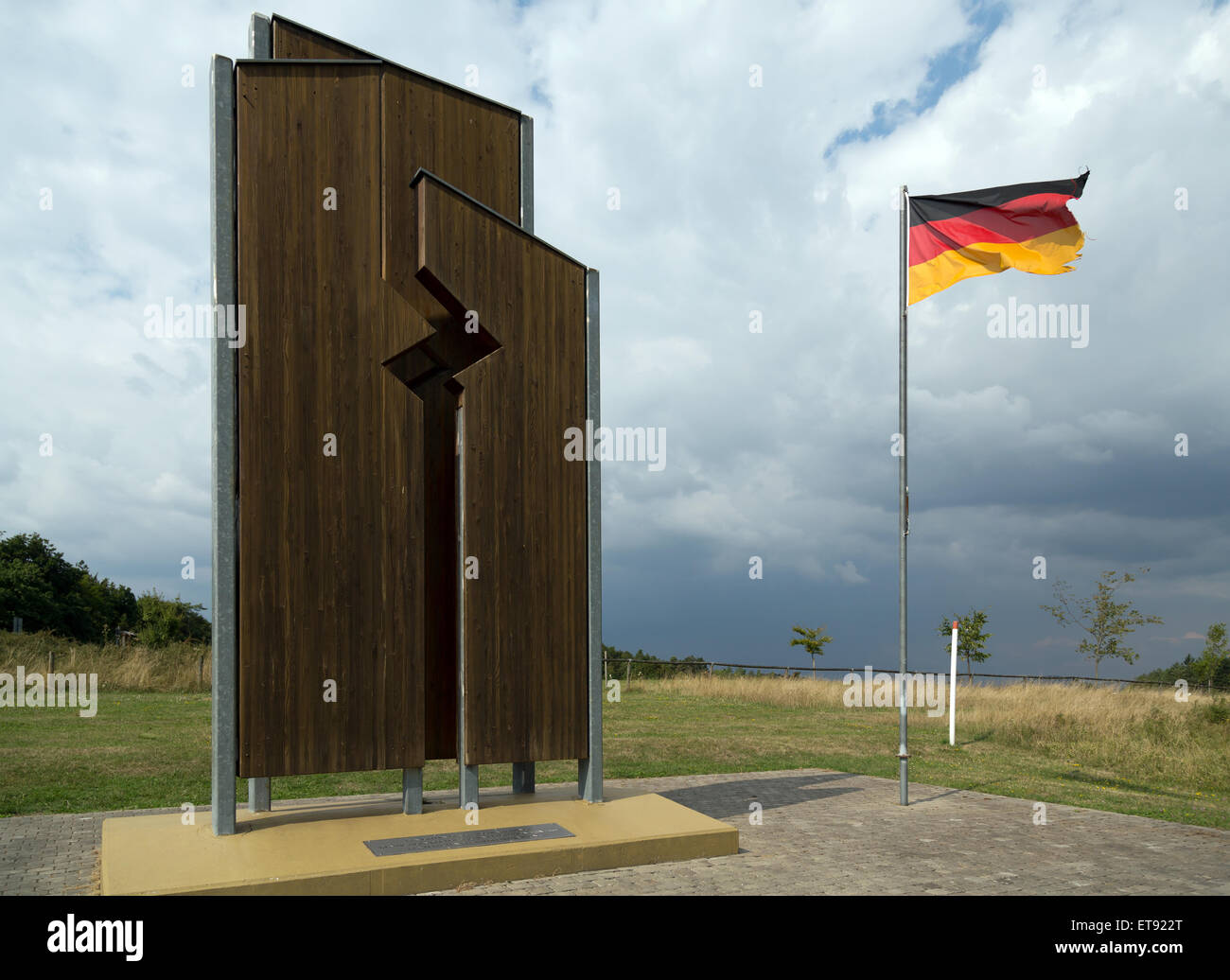 Rasdorf, Deutschland, ein Denkmal für die Gedenkstätte Point Alpha Stockfoto