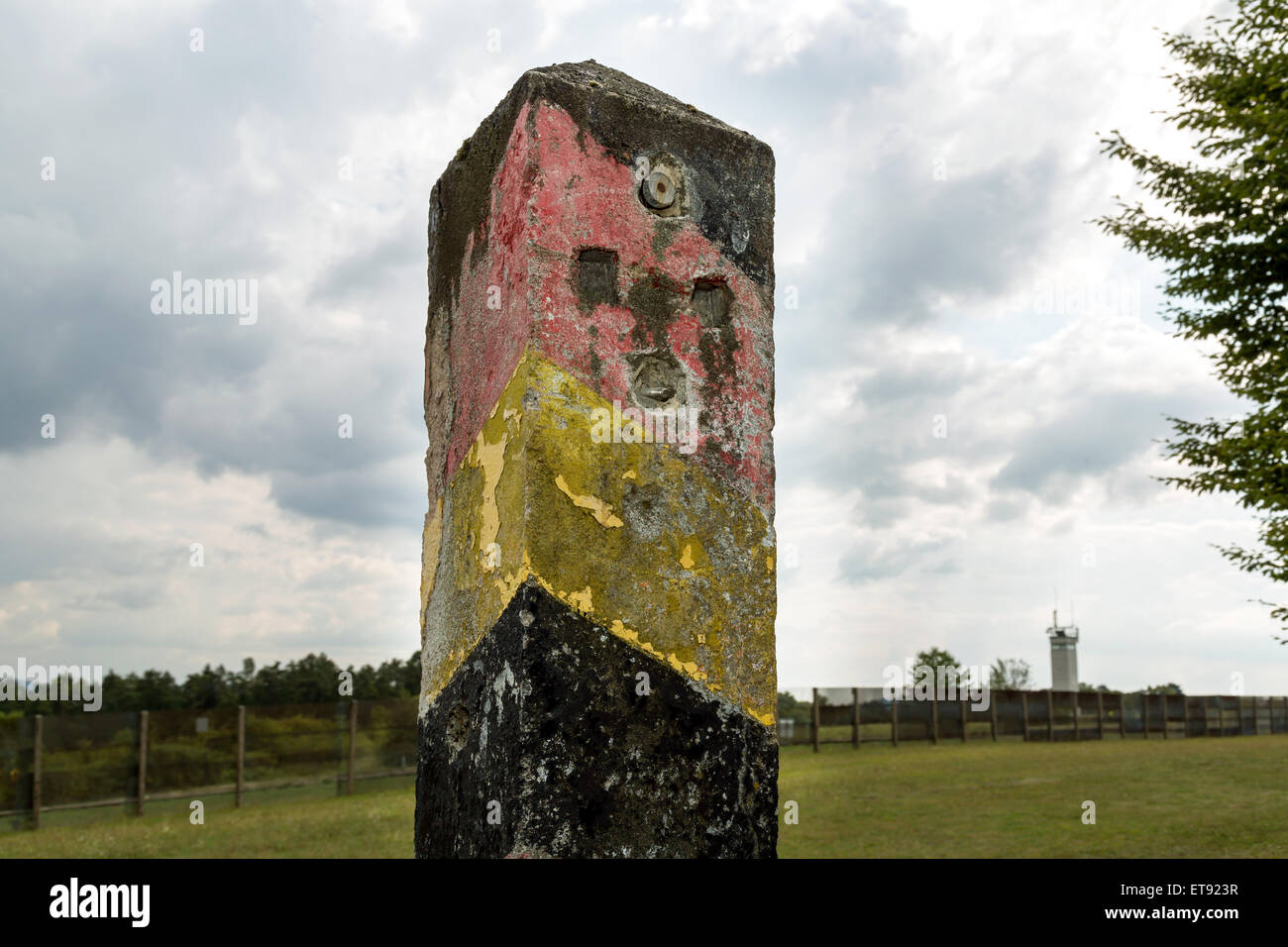 Rasdorf, Deutschland, Grenzposten auf dem Gelände der Gedenkstätte Point Alpha Stockfoto