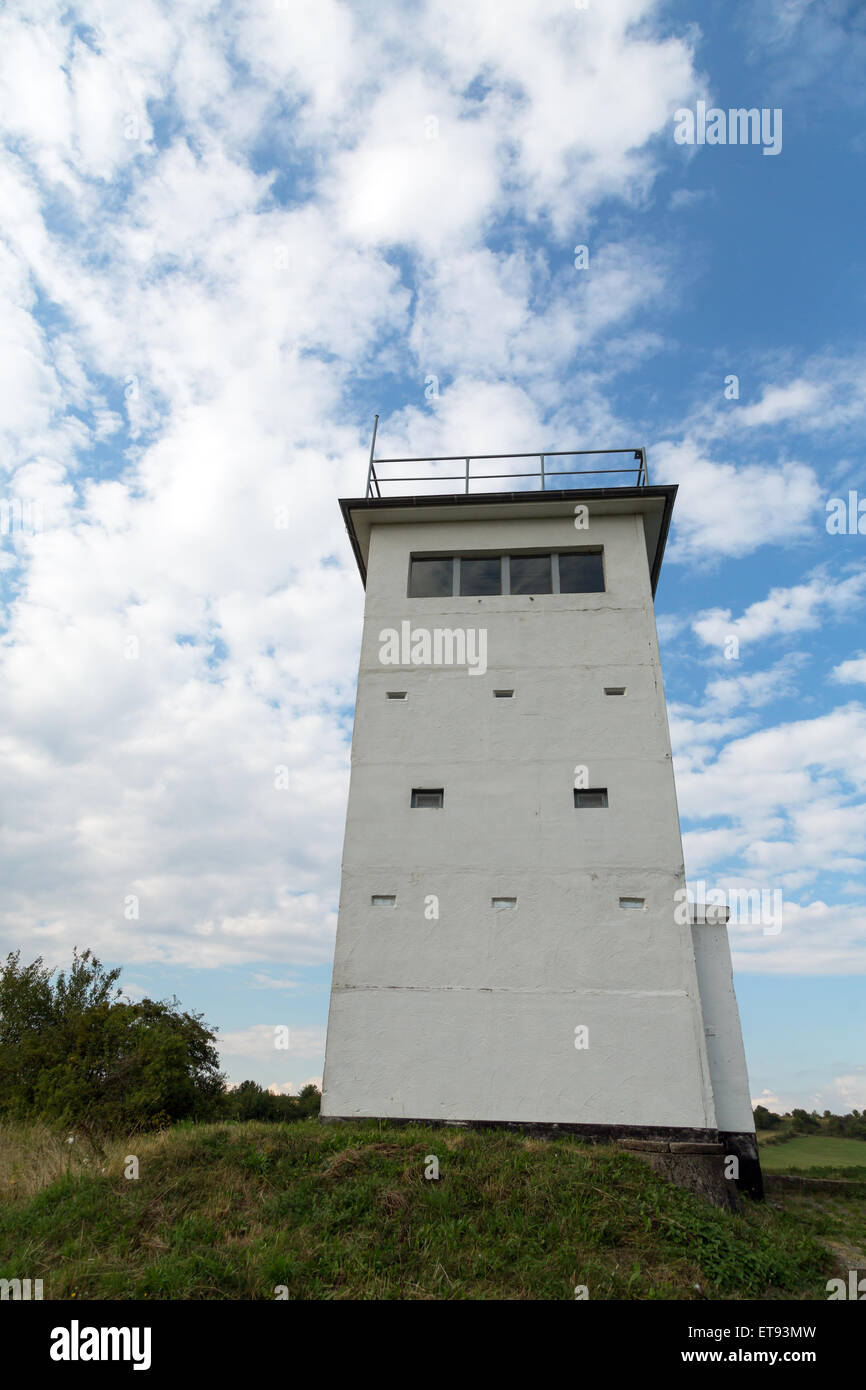 Wiesenfeld, Deutschland, Fuehrungsturm, Ilgen NVA Grenze Truppen Stockfoto