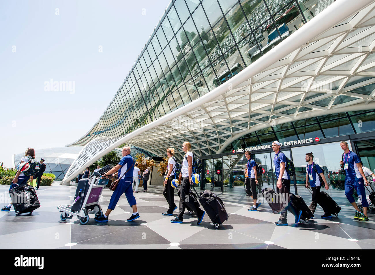 Die zweite Gruppe von tschechischen Sportler kommen am 12 Juni 2015 Stockfotos & 12 Juni 2015 Bilder Alamy