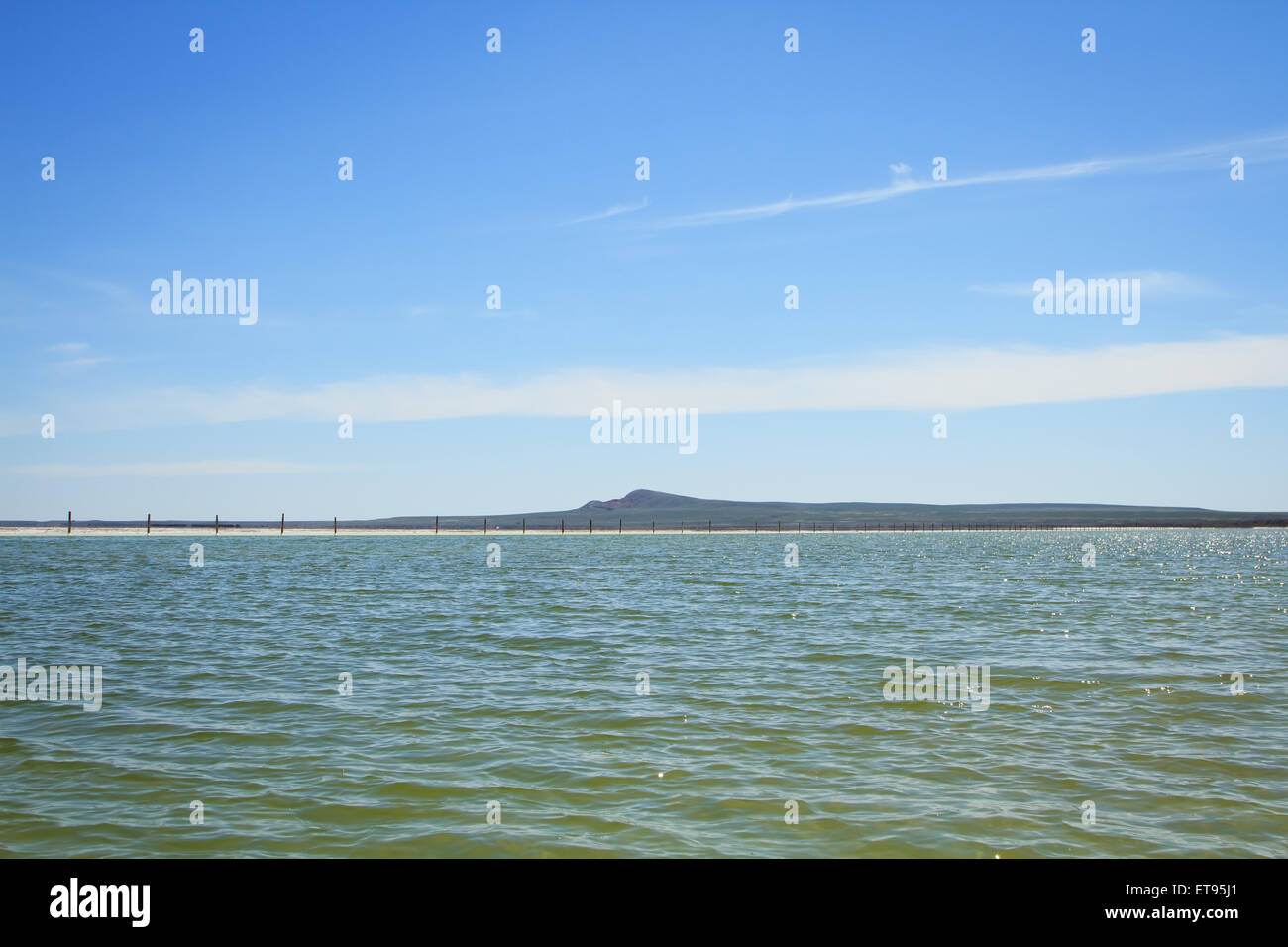 Salt Lake Baskunchak, Russland Stockfoto