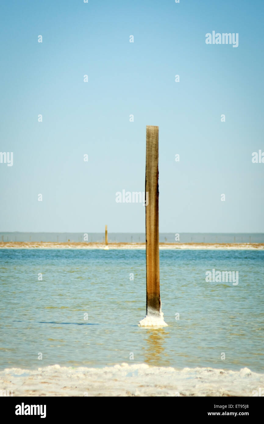 Salt Lake Baskunchak, Russland Stockfoto