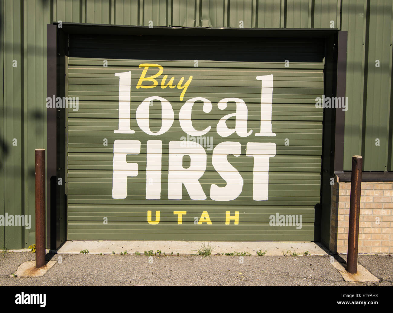 Kaufen Sie lokale erste - Salt Lake City, Utah Stockfoto