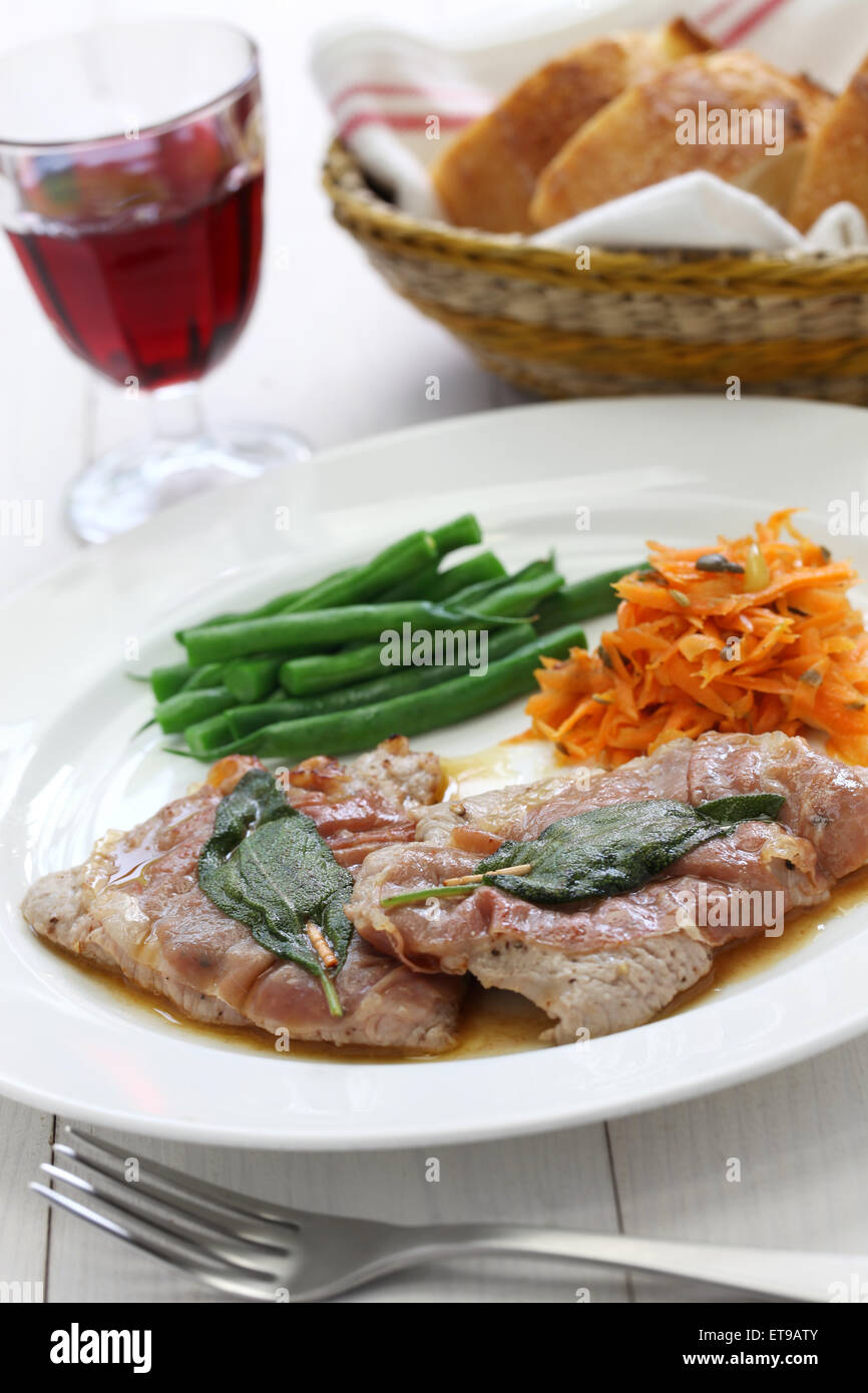 Kalbsschnitzel Mit Schinken Und Salbei Saltimbocca Alla Romana ...