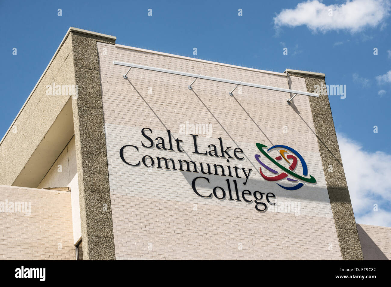 Salt Lake Community College Building Zeichen - Utah Stockfoto
