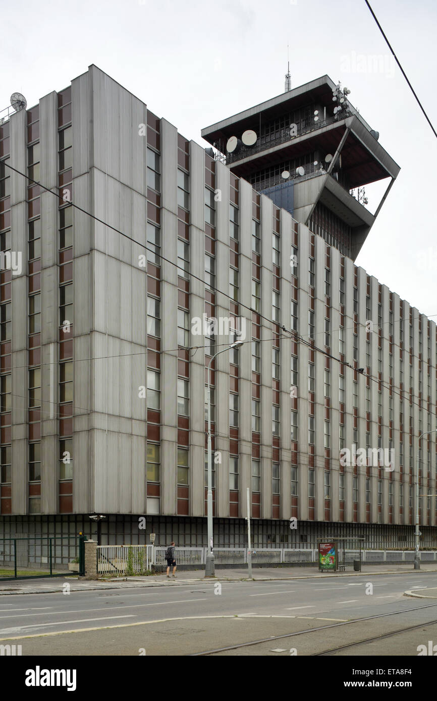 Prag, Tschechische Republik, Verwaltungsgebäude der Telefonica Tschechien Stockfoto