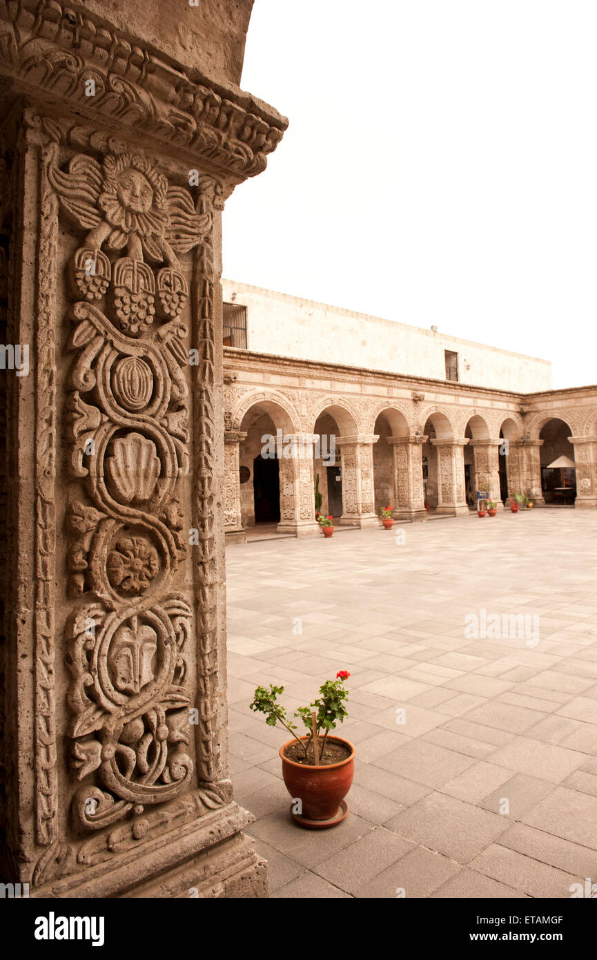 Peruanische Hof Stockfoto