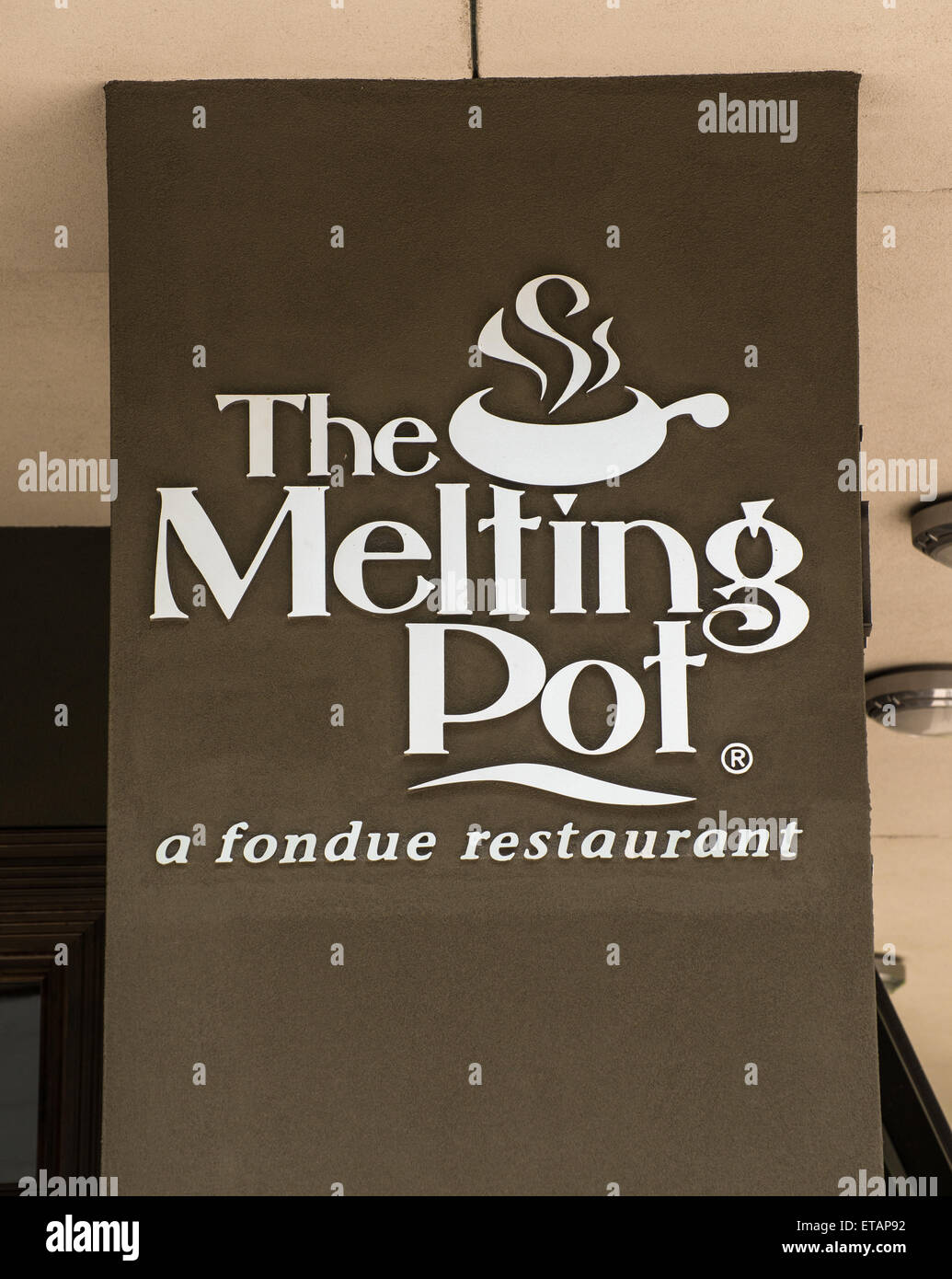 Melting Pot Fondue Restaurant - Salt Lake City, Utah Stockfoto