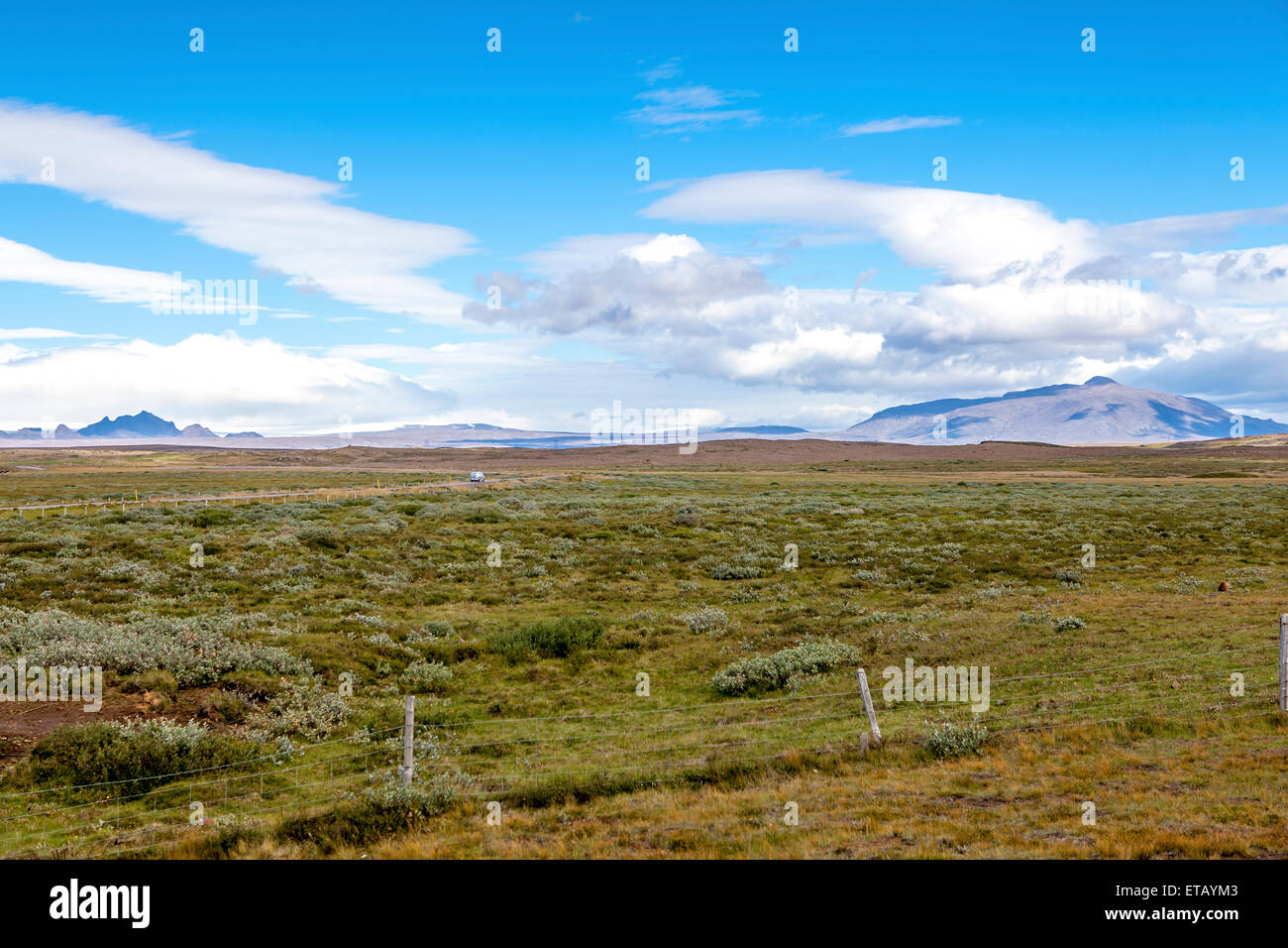 Majestätische Landschaft in der Nähe von Reykjavik in Island Stockfoto