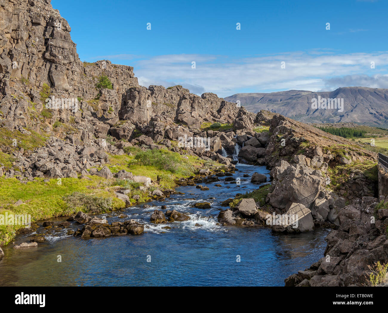 Majestätische Landschaft in der Nähe von Reykjavik in Island Stockfoto