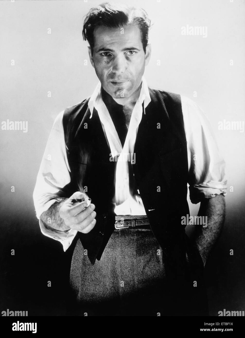 Humphrey Bogart, Portrait Werbung für den Film "Schwarze Legion", 1936 Stockfoto