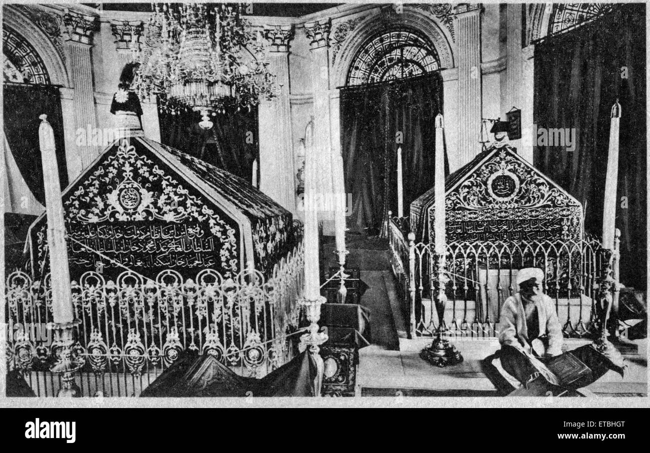 Gräber von Sultan Mahmud II und Abd-Ul-Aziz, Konstantinopel, Türkei, um 1900 Stockfoto