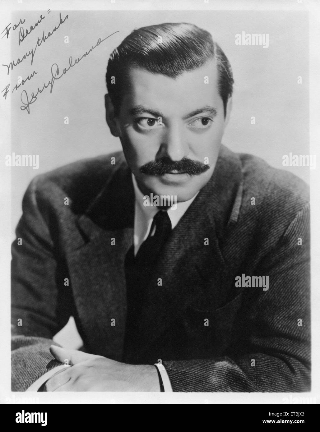 Jerry Colonna, Portrait, ca. 1940 Stockfoto