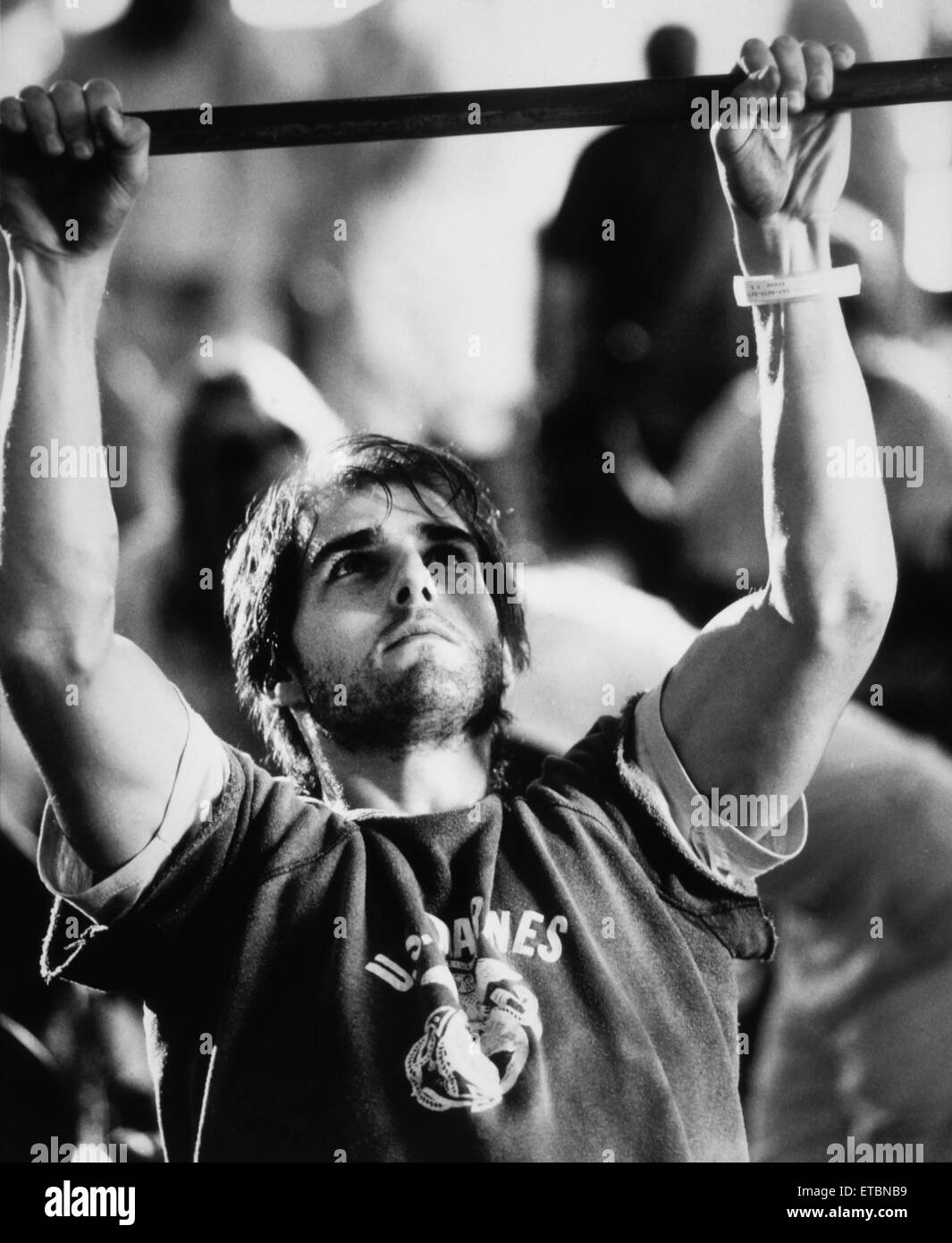 Tom Cruise, am Set des Films 'Born on the Fourth of July', Universal Pictures, 1989 Stockfoto