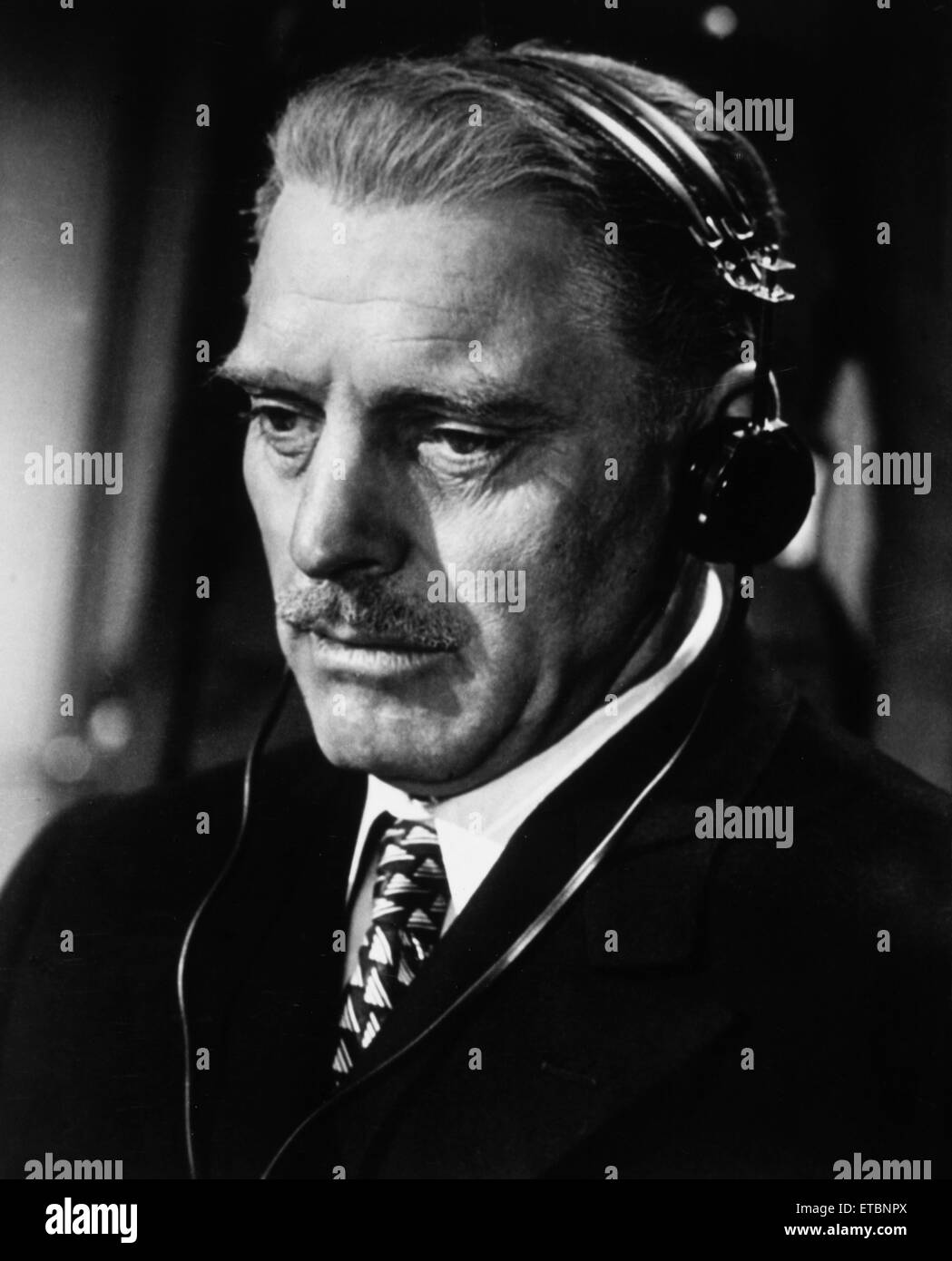 Burt Lancaster, am Set des Films "Urteil in Nürnberg", 1961 Stockfoto