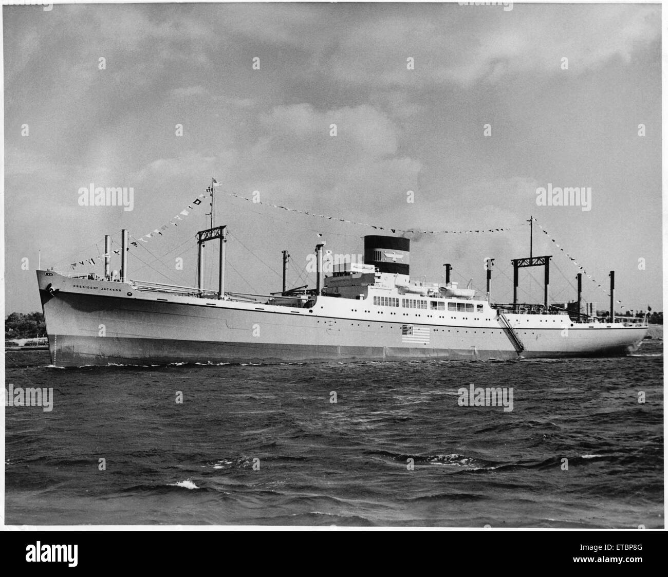 US Marine Schiff Präsident Jackson, ca. 1953 Stockfoto