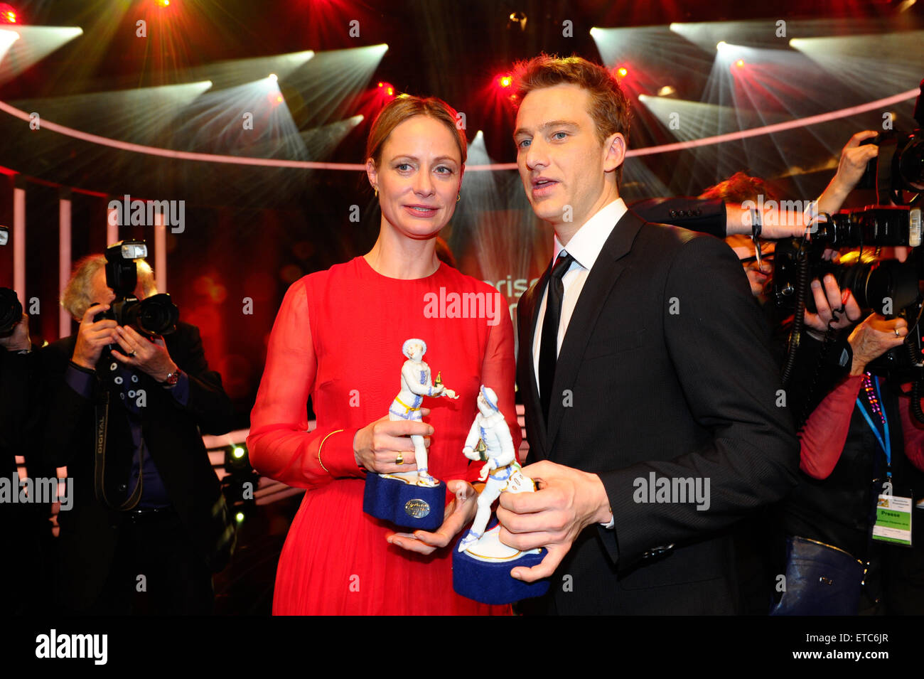 "Bayerischer Filmpreis" Award 2014 auf Prinzrengententheater mit: Katharina Marie Schubert, Alexander Fehling wo: München bei: Kredit-16. Januar 2015: Franco Gulotta/WENN.com Stockfoto